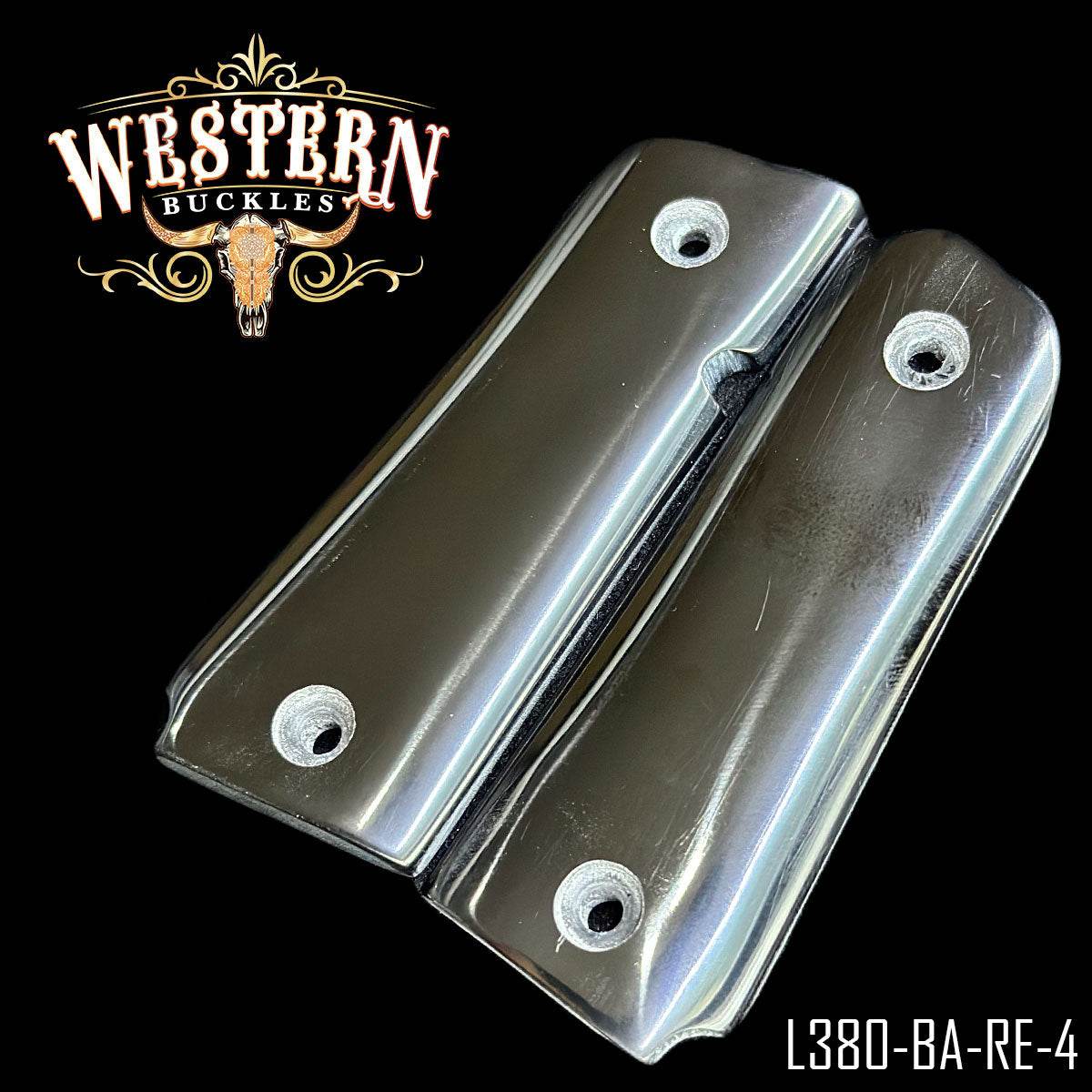 Cachas Llama 380 De Resina Negra - Western Buckles