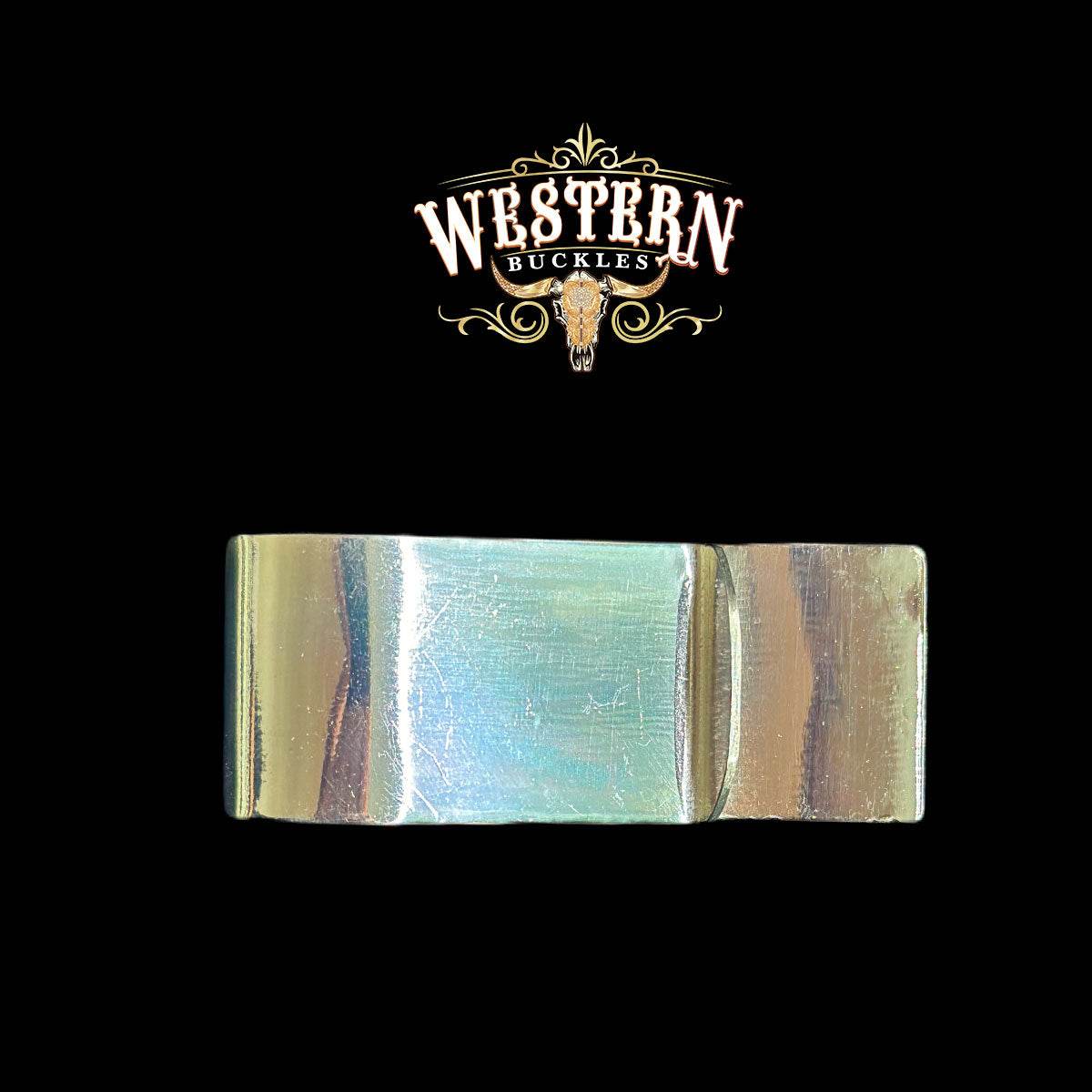 Money Clip En Baño De Plata .925 Horse - Western Buckles