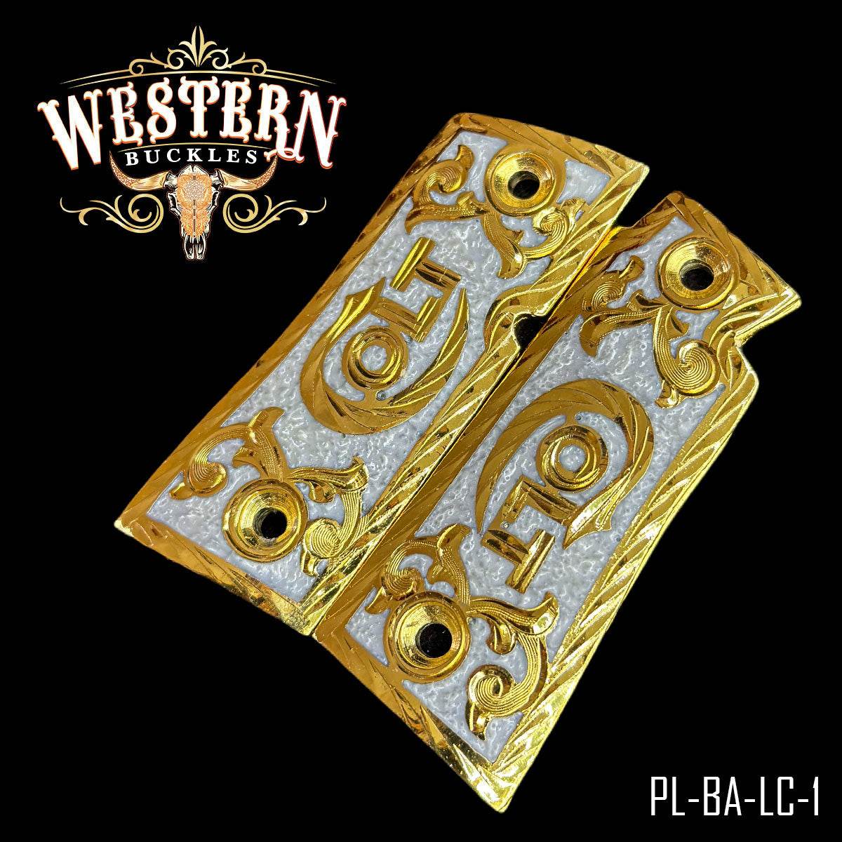 Cachas Colt Pocket Lite 380 Logo Colt - Western Buckles