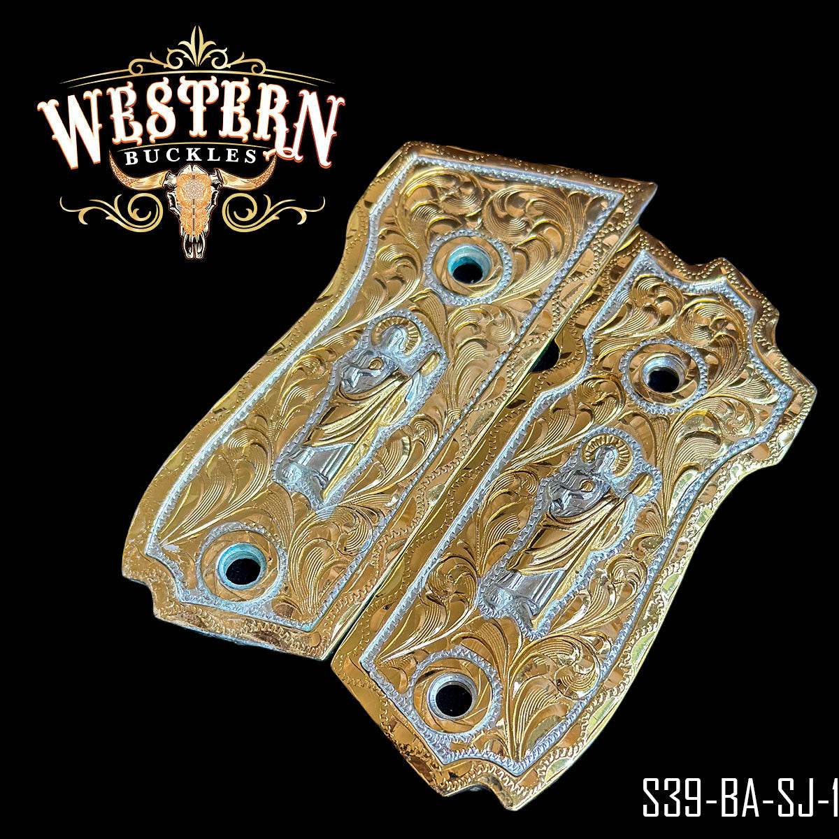Cachas Smith & Wesson 39 Grips San Judas - Western Buckles