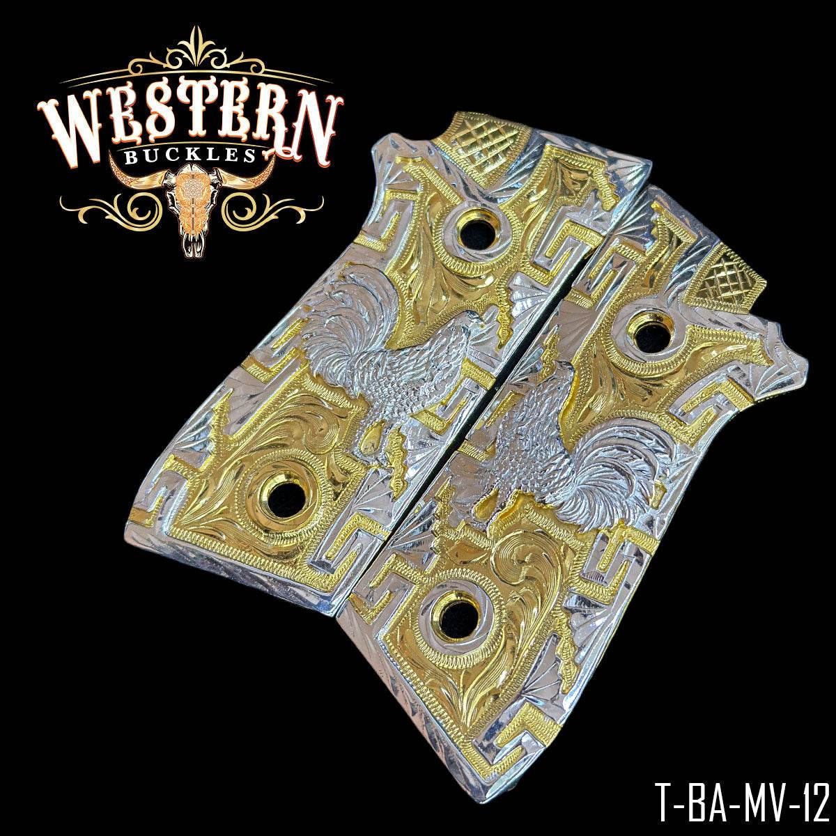 Cachas Taurus PT92 Grips Rooster - Western Buckles