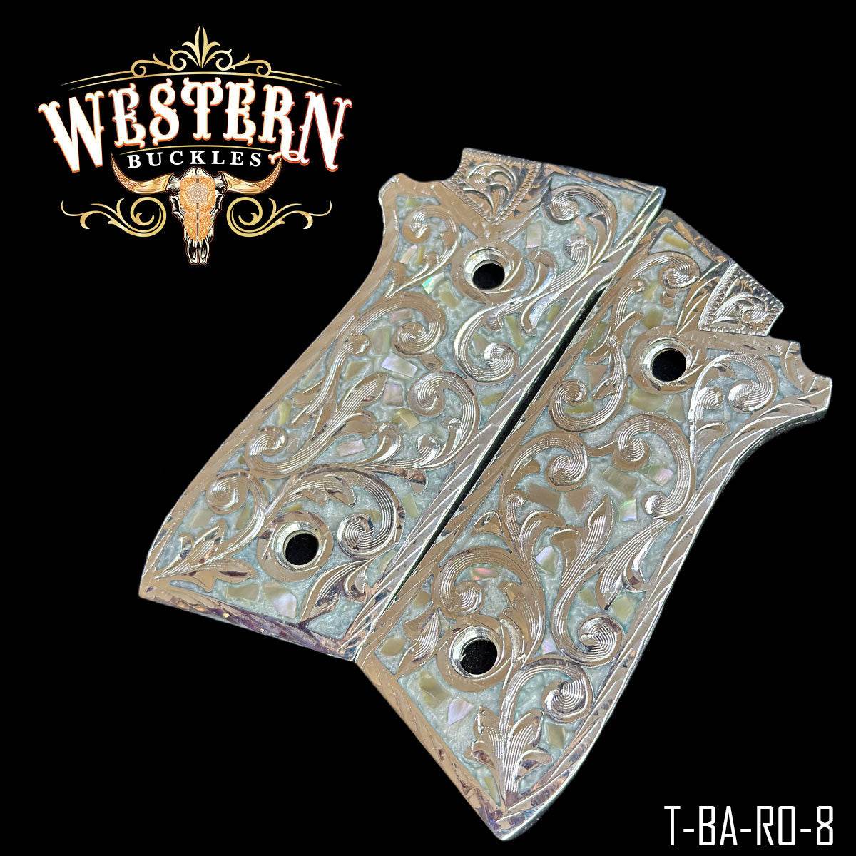 Cachas Taurus PT92 Grips Engraving - Western Buckles