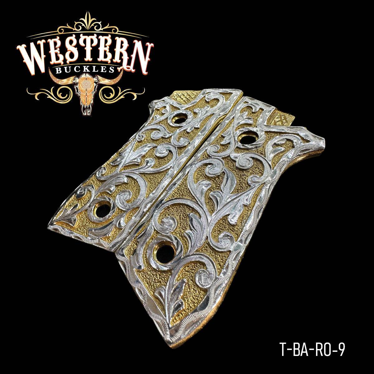 Cacha Taurus Rameada Oro - Western Buckles