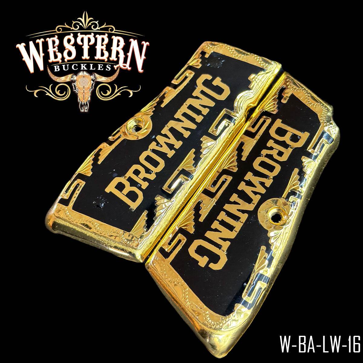 Cachas Browning HP 9MM Logo Browning - Western Buckles