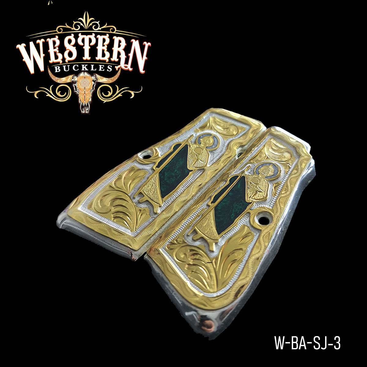 Cacha Browning San Judas Rameado Oro - Western Buckles