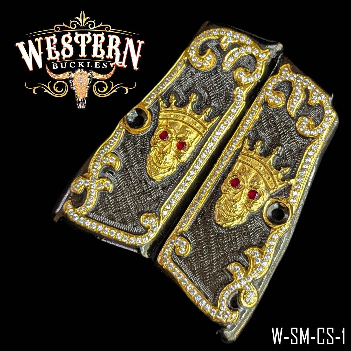 Cachas Browning HP 9MM Grips Calavera - Western Buckles