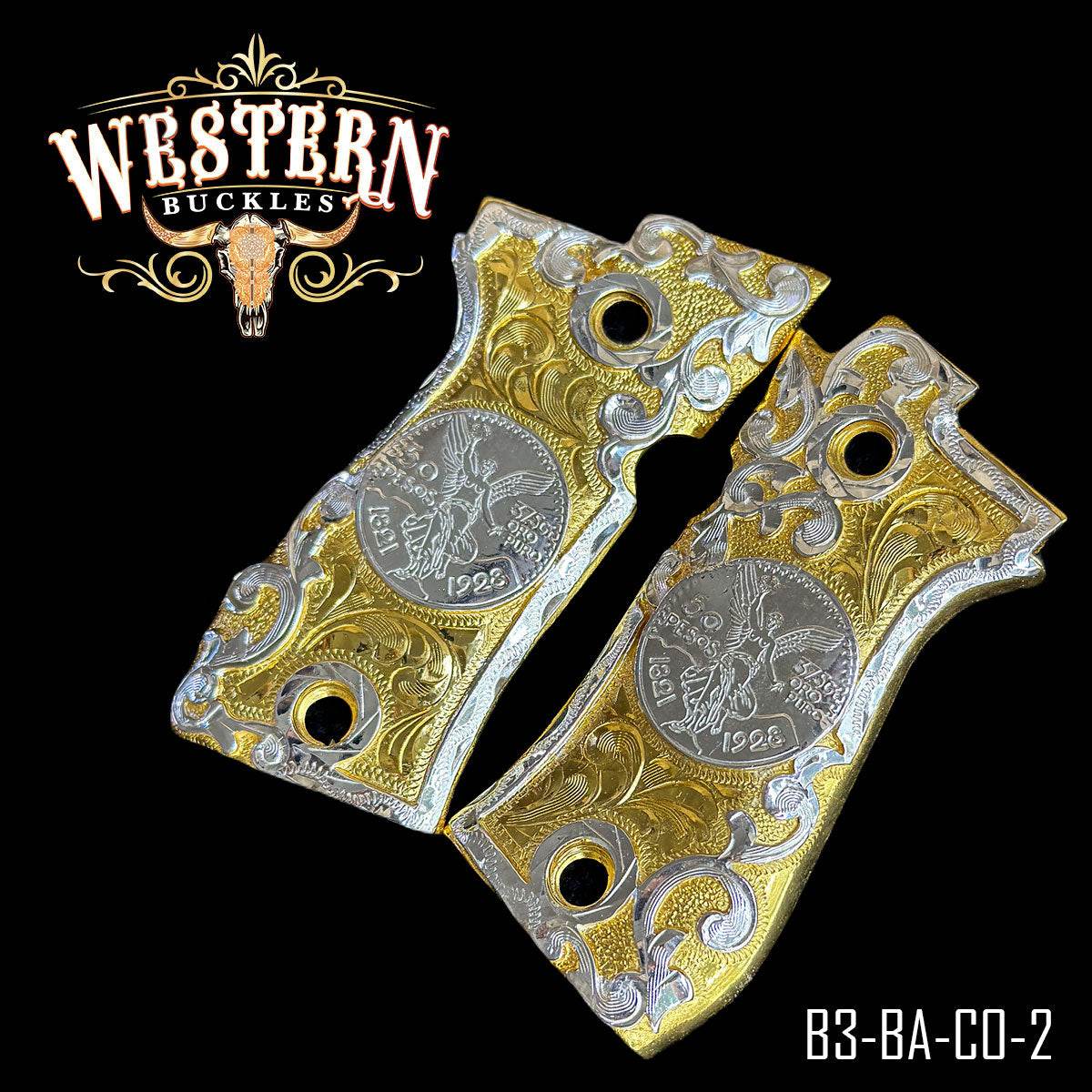 Cachas Beretta .380 84fs Grips Centenario - Western Buckles
