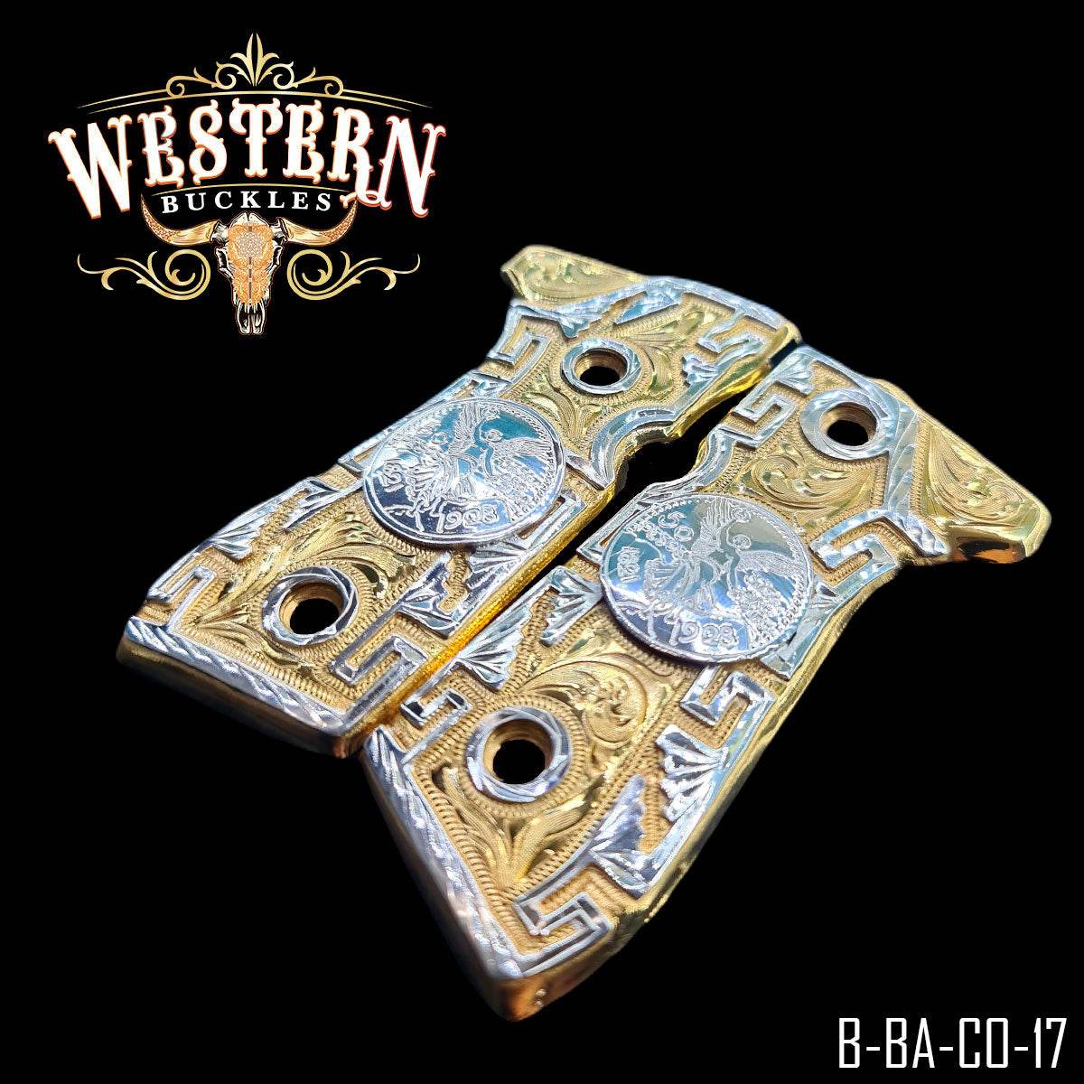 Cachas Beretta 92FS Grips Centenario Grecas - Western Buckles