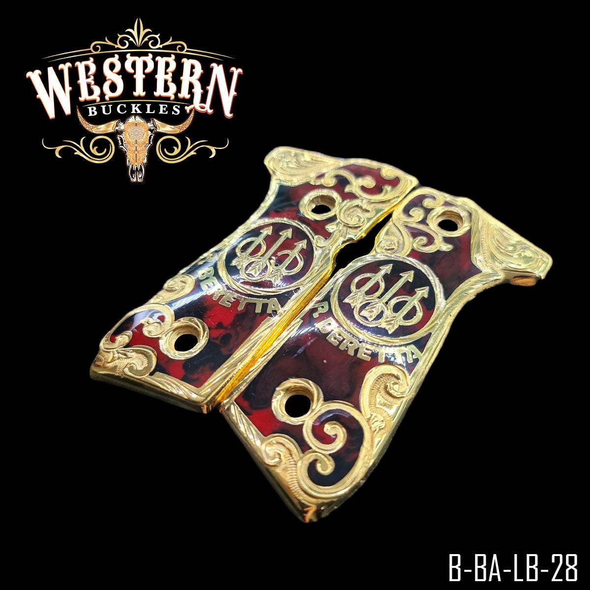 Cachas Beretta 92fs Logo Beretta Resina - Western Buckles
