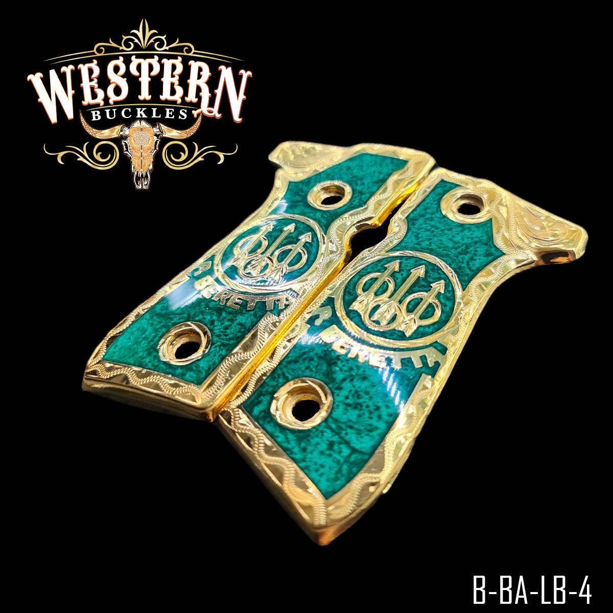 Cacha Beretta 92fs Logo Beretta Resina - Western Buckles