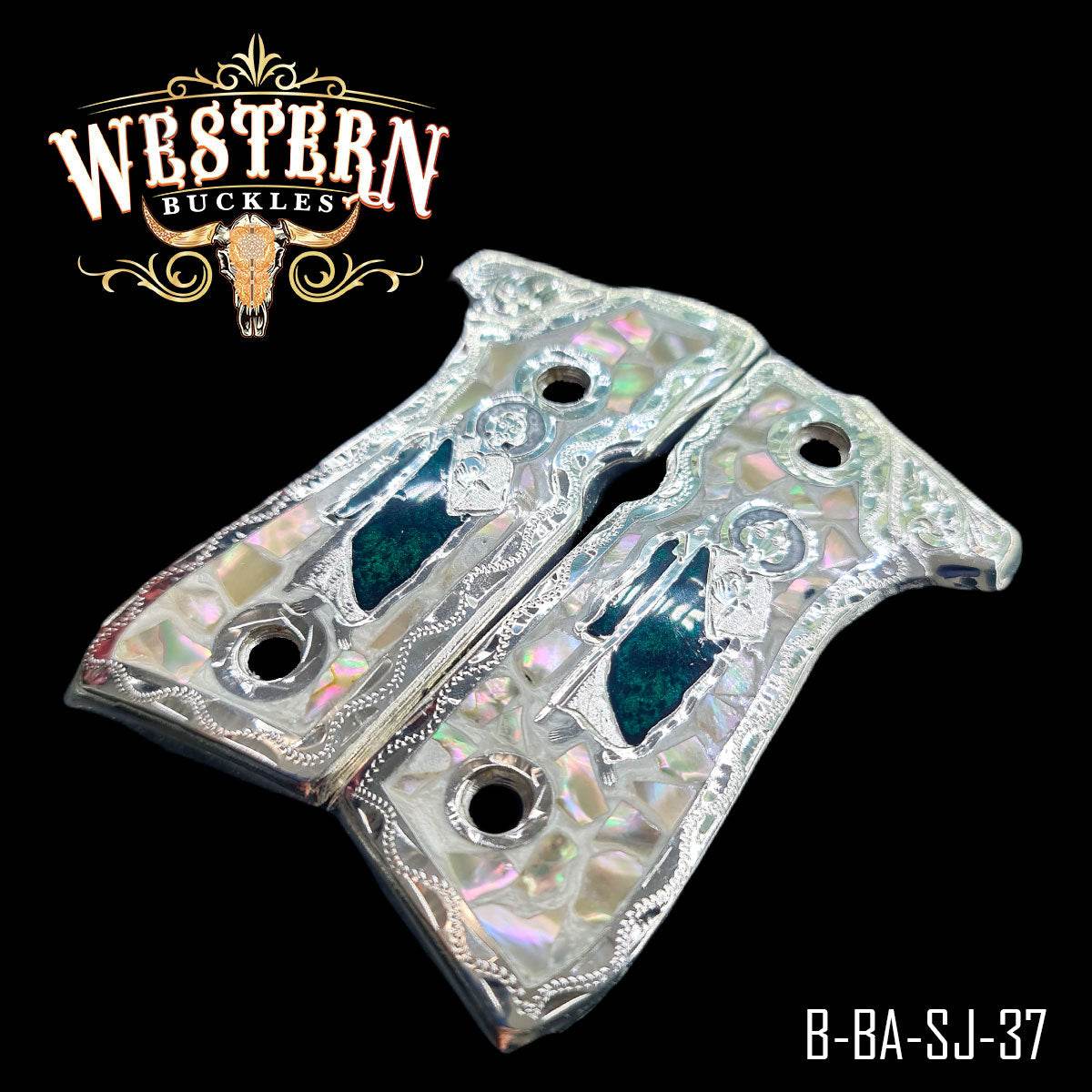 Cacha Beretta San Judas Resina - Western Buckles