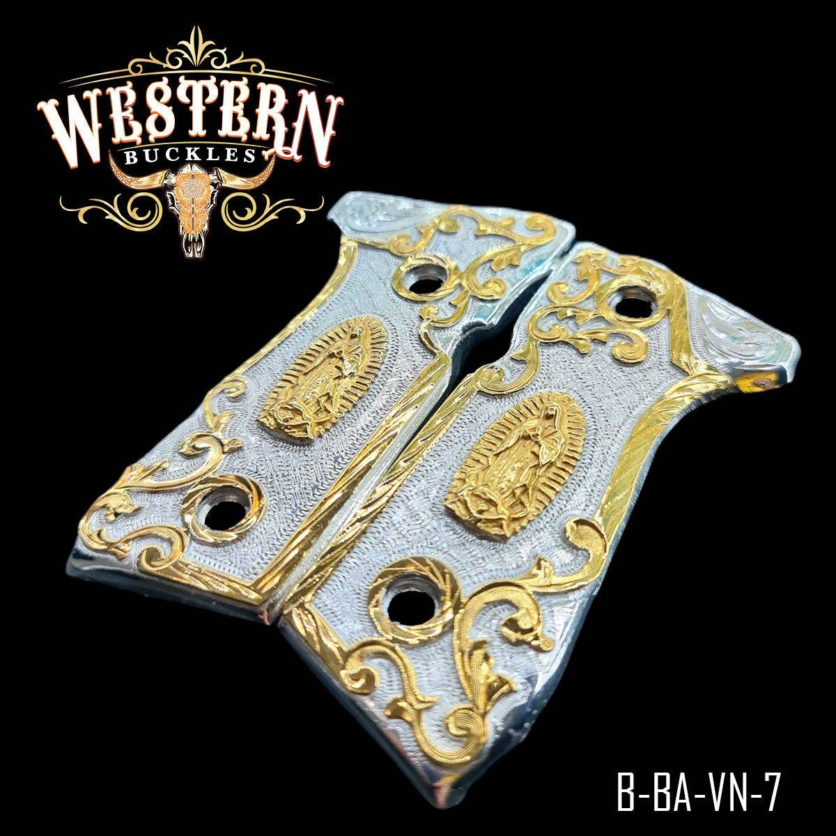 Cacha Beretta 92fs Virgen Rameada - Western Buckles