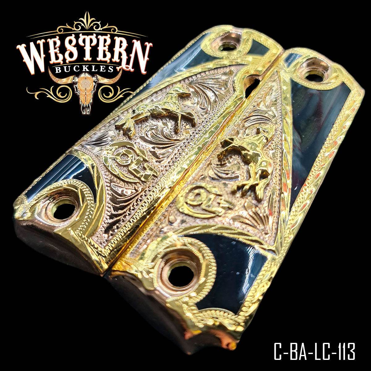 Cachas Colt 1911 Grips Caballo Colt Resina - Western Buckles