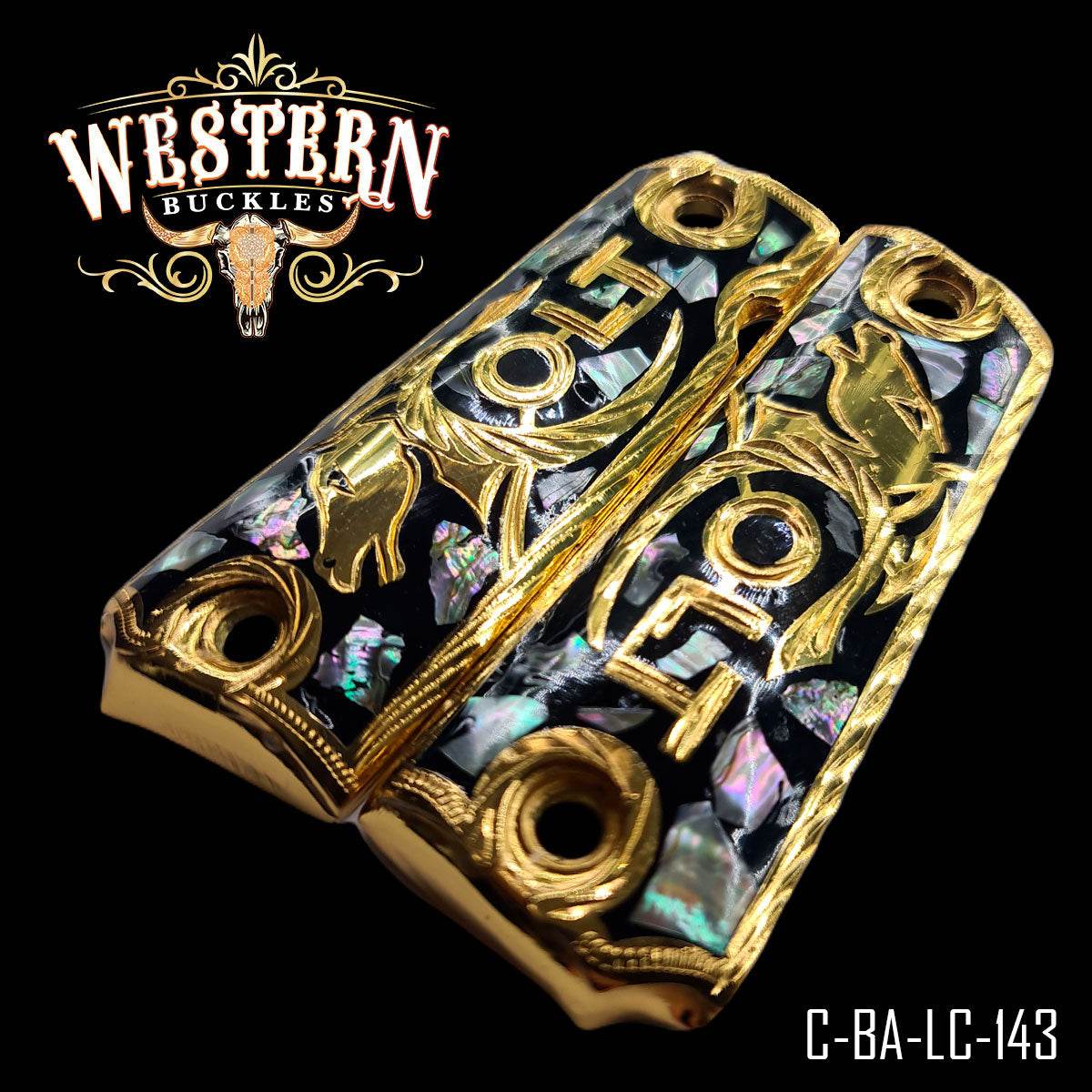 Cachas Colt 1911 Grips Logo Colt - Western Buckles