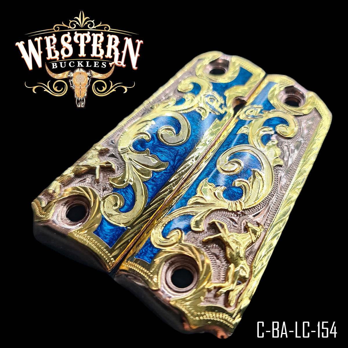 Cachas Colt 1911 Grips Caballo Colt - Western Buckles