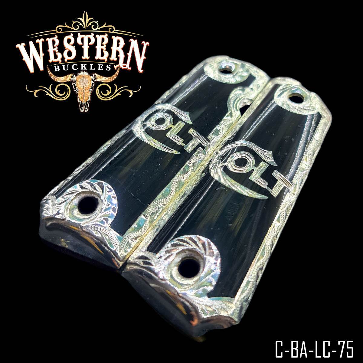 Cacha Colt 1911 Logo Colt Resina - Western Buckles