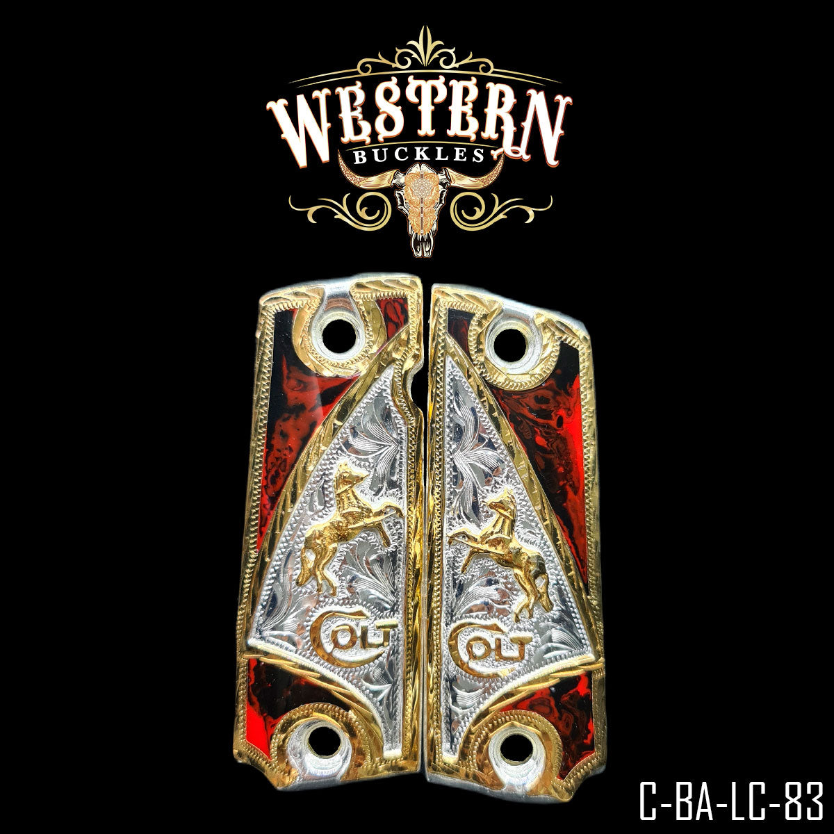 Colt Resin Horse Grip – Western Buckles