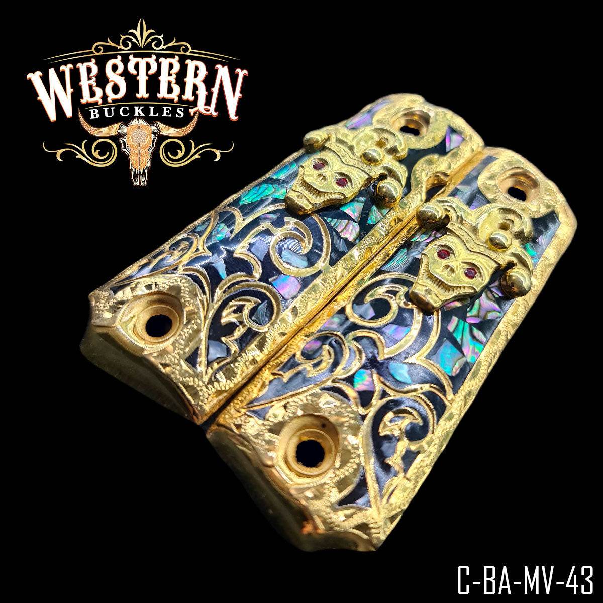 Cacha Colt 1911 Arlequin Concha Nacar - Western Buckles