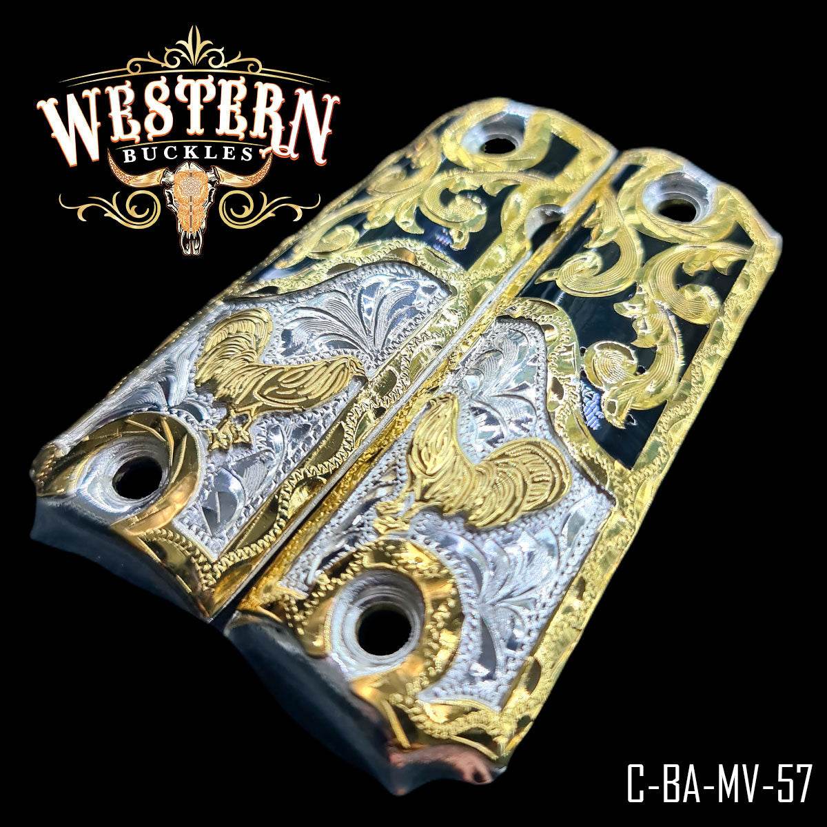 Cachas Colt 1911 Grips Gallo Resina - Western Buckles