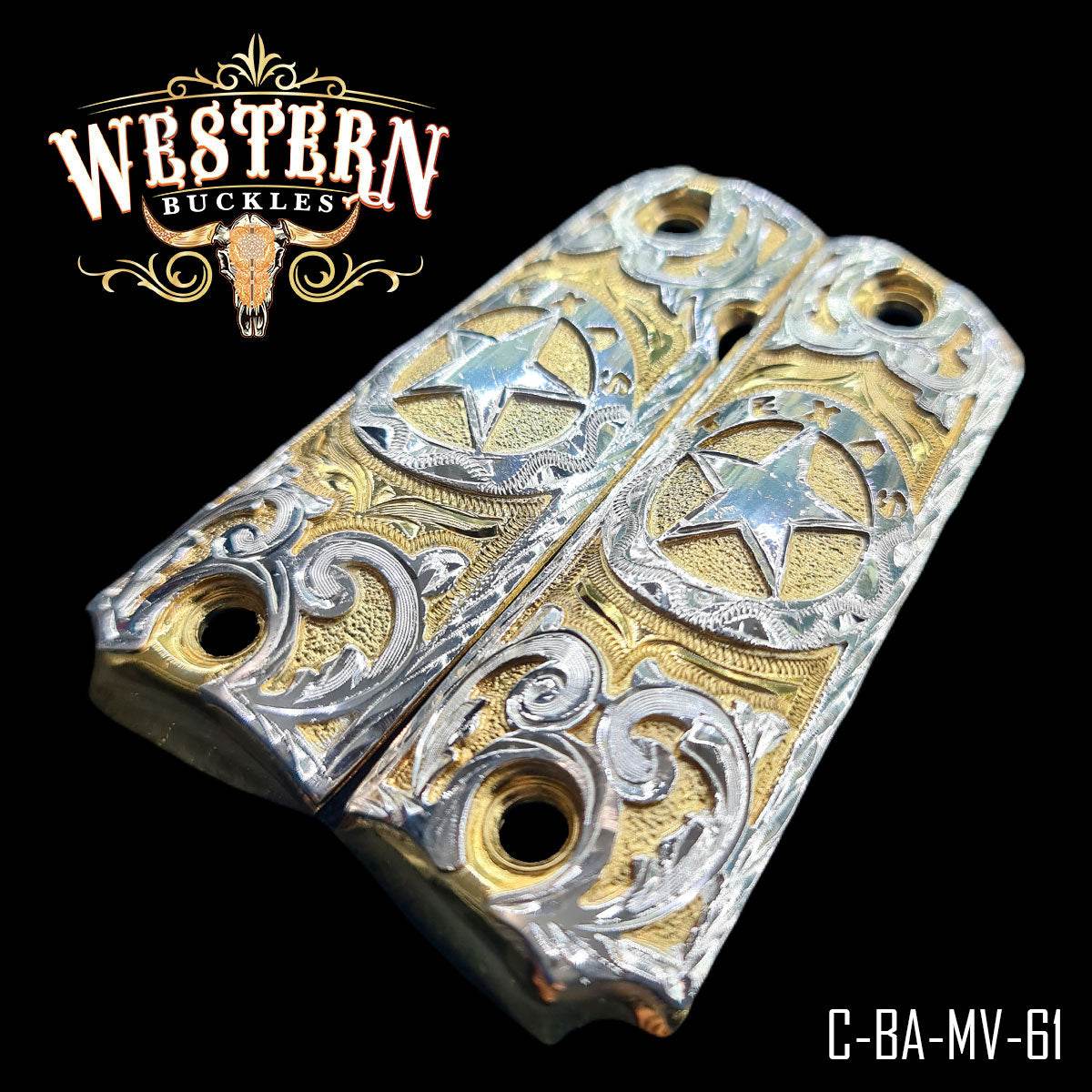 Cachas Colt 1911 Grips Logo Texas - Western Buckles