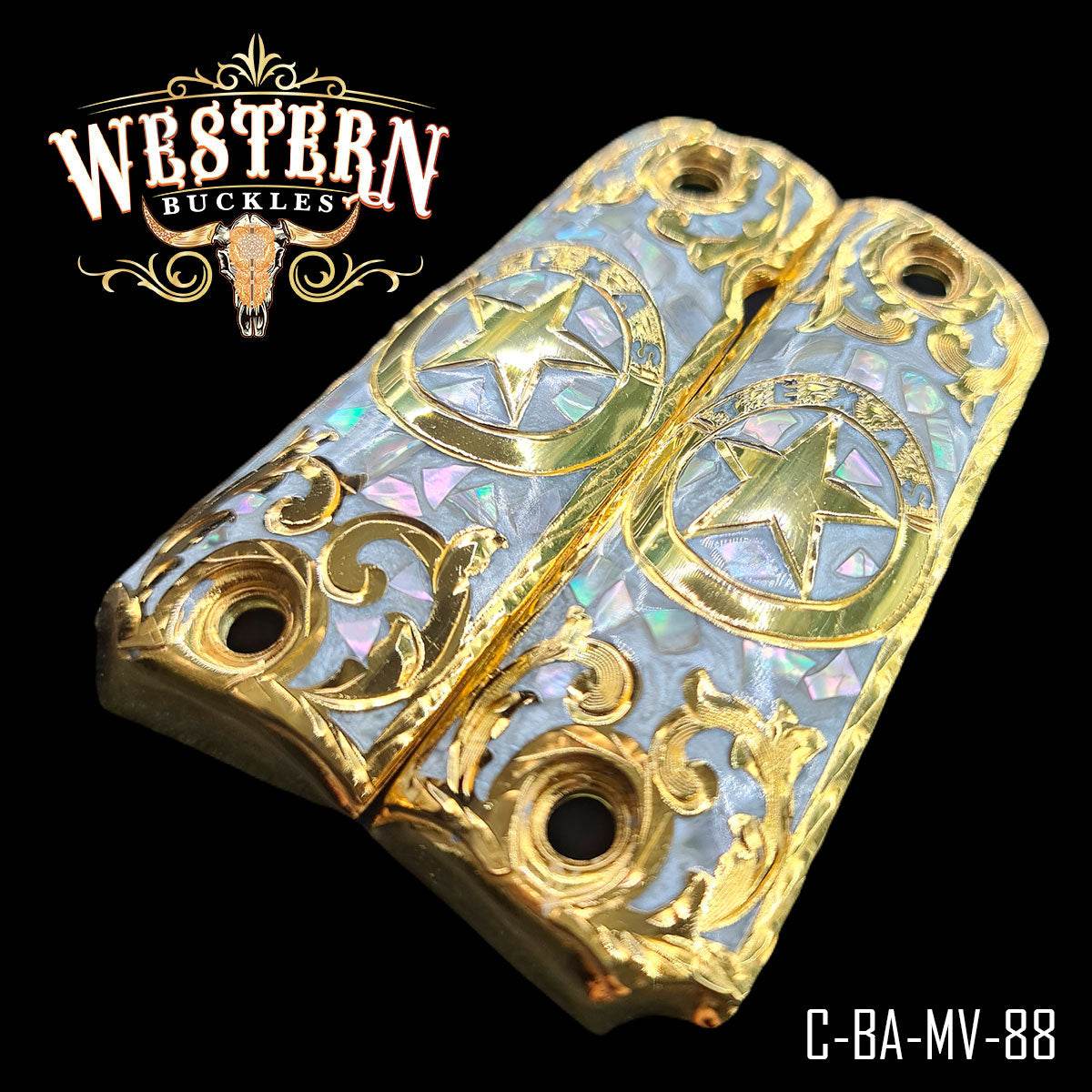 Cachas Colt 1911 Grips Logo Texas - Western Buckles