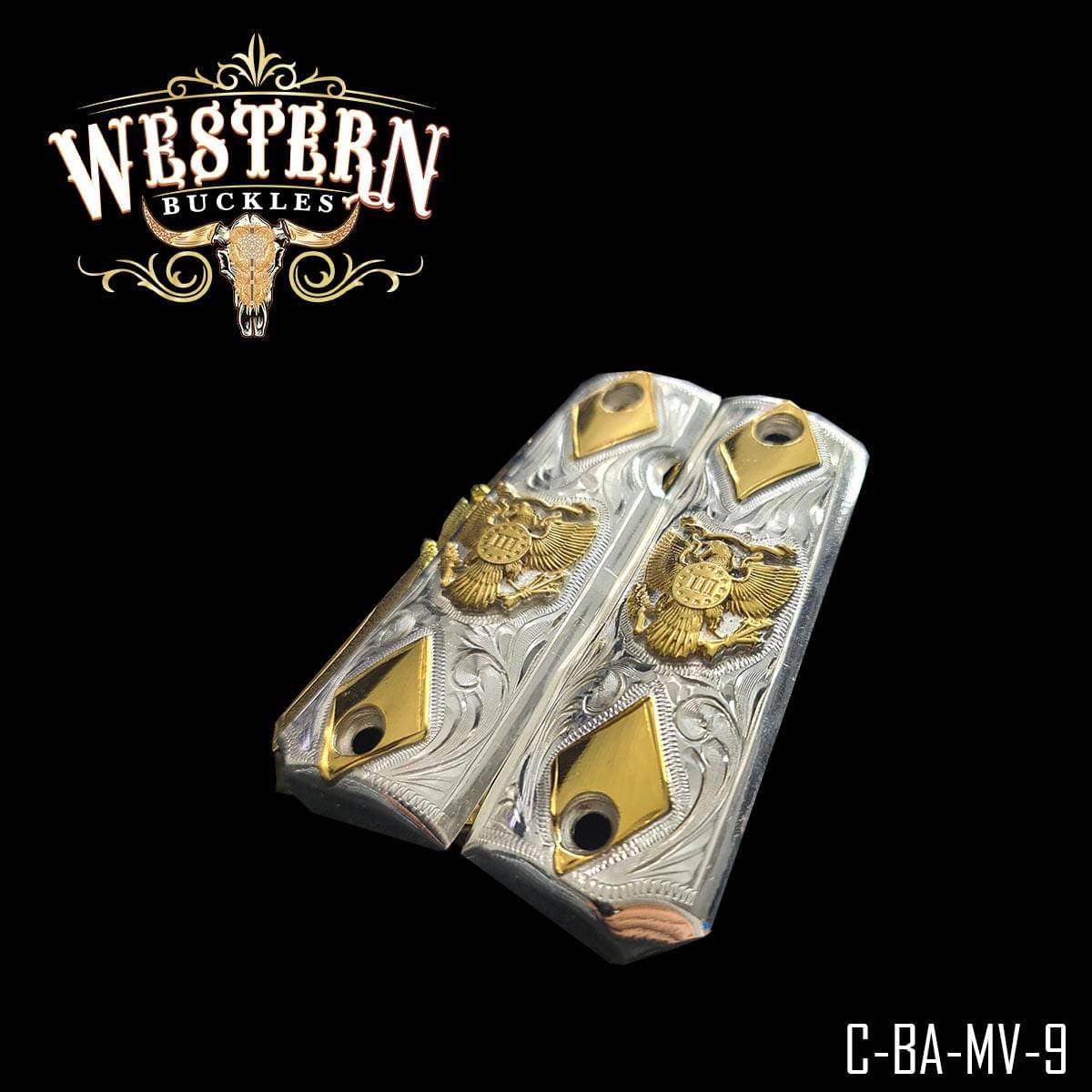 Cachas Colt 1911 Grips Aguila Americana Rameada - Western Buckles