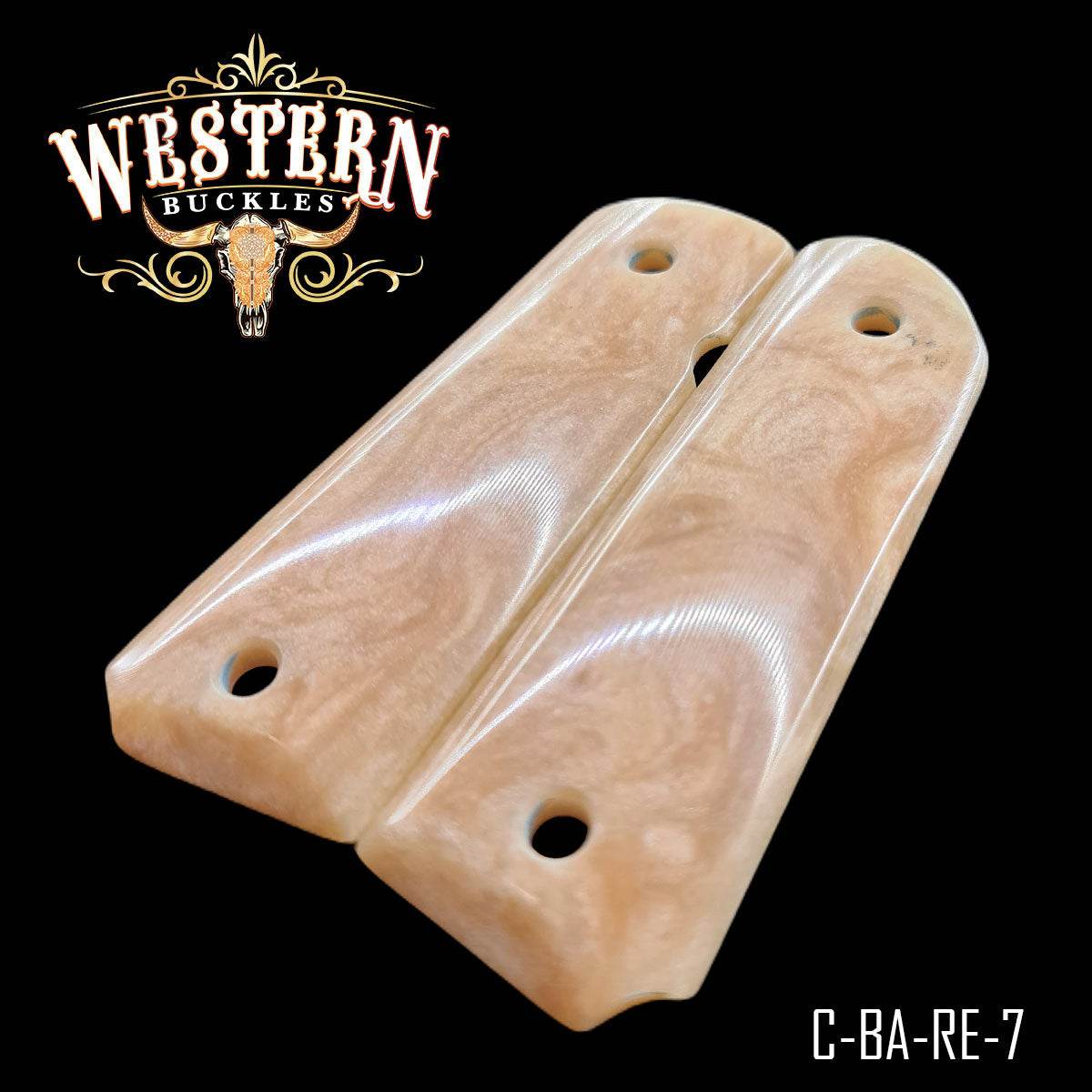 Cacha Colt 1911 Con Resina Ocre - Western Buckles