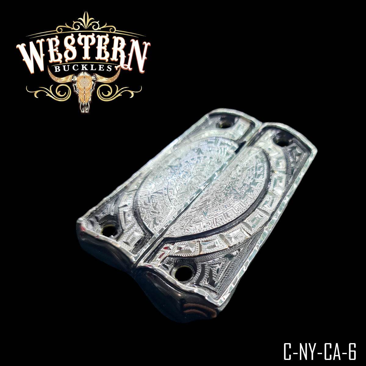 Cacha Colt 1911 Calendario Rameado Plata - Western Buckles