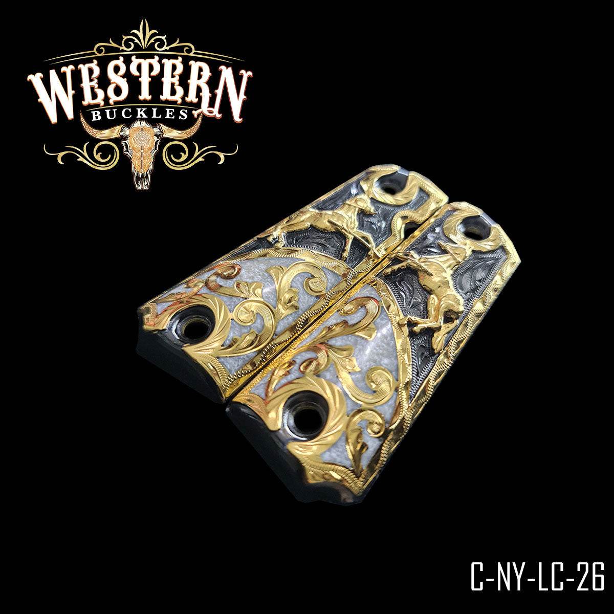 Cachas Colt 1911 Grips Caballo Resina - Western Buckles