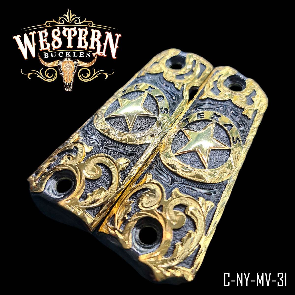 Cacha Colt Logo Texas - Western Buckles