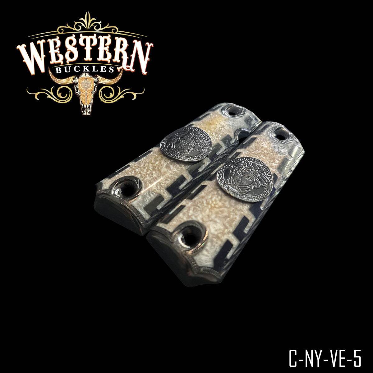 Cacha Colt 1911 Medusa Resina - Western Buckles