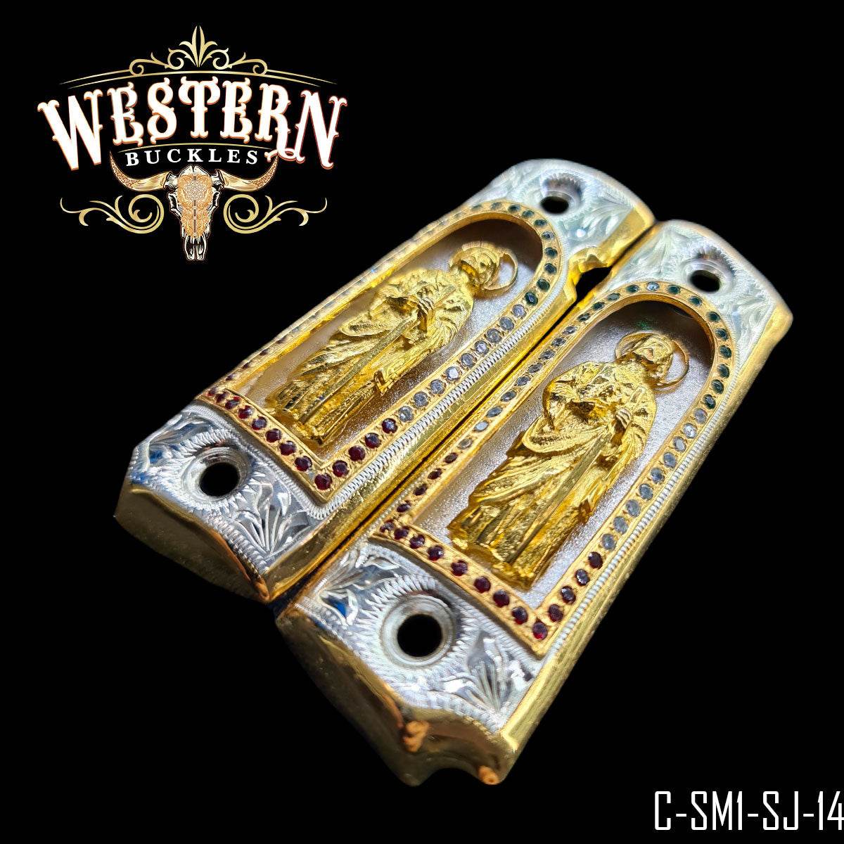 Cacha Colt 1911 San Judas Piedras - Western Buckles