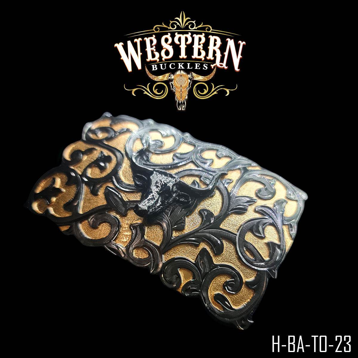 Hebilla Vaquera Cuadrada De Toro - Western Buckles