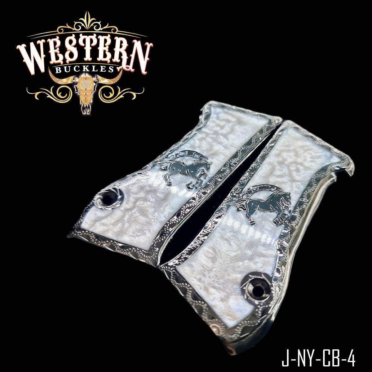 Cacha Jericho Caballo con Resina - Western Buckles