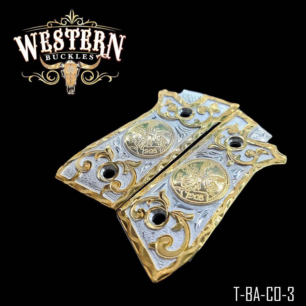 Cacha Taurus PT Centenario Oro Rameada - Western Buckles