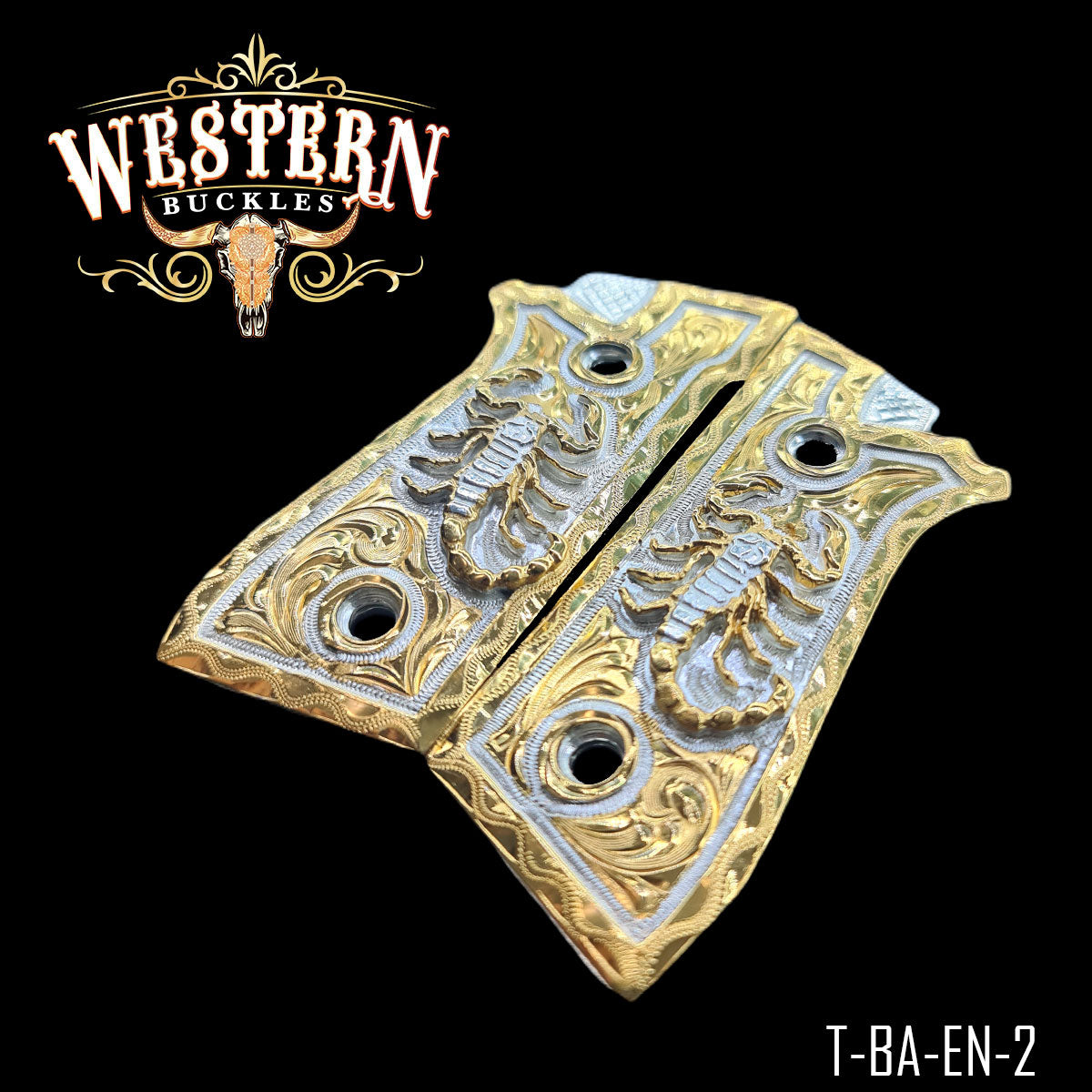 Cachas Taurus PT92 Grips Escorpion Rameada Oro