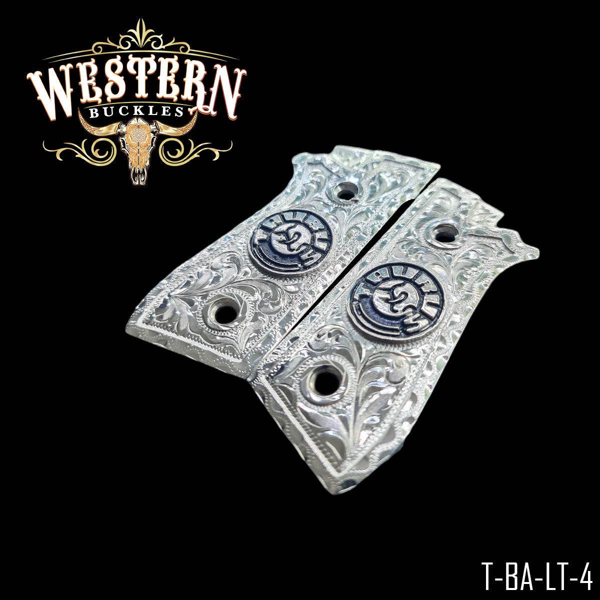Cacha Taurus Logo Taurus Plata - Western Buckles
