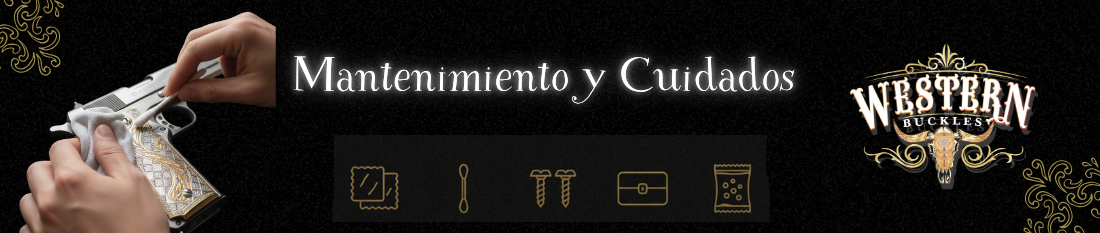 Cuidado de cachas metálicas artesanales (oro, plata, black nickel) – Western Buckles