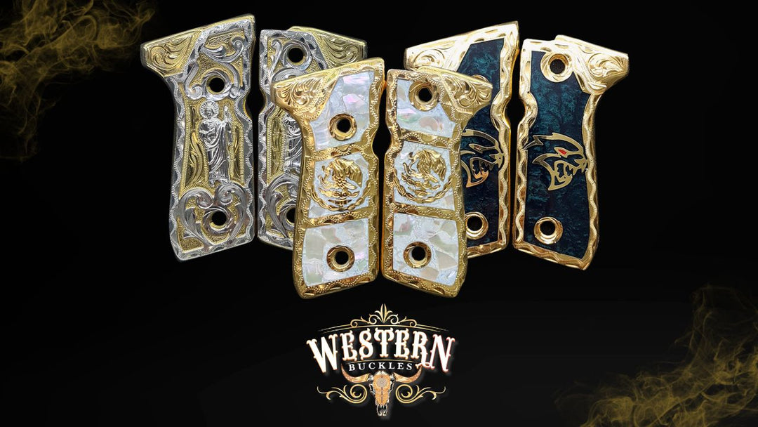 Premium Gun Grips: Nickel Silver, Silver & Gold