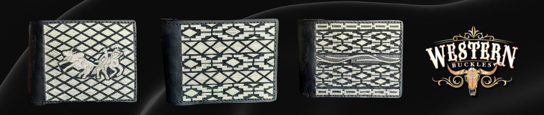 Cartera de Cinto de Hilo de Plata Bordado a Mano: elegancia artesanal sobre base de pie