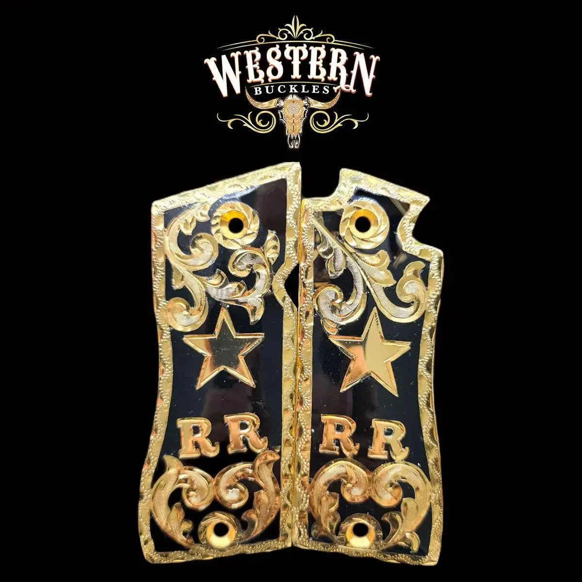 Star 9mm Grips - Western Buckles