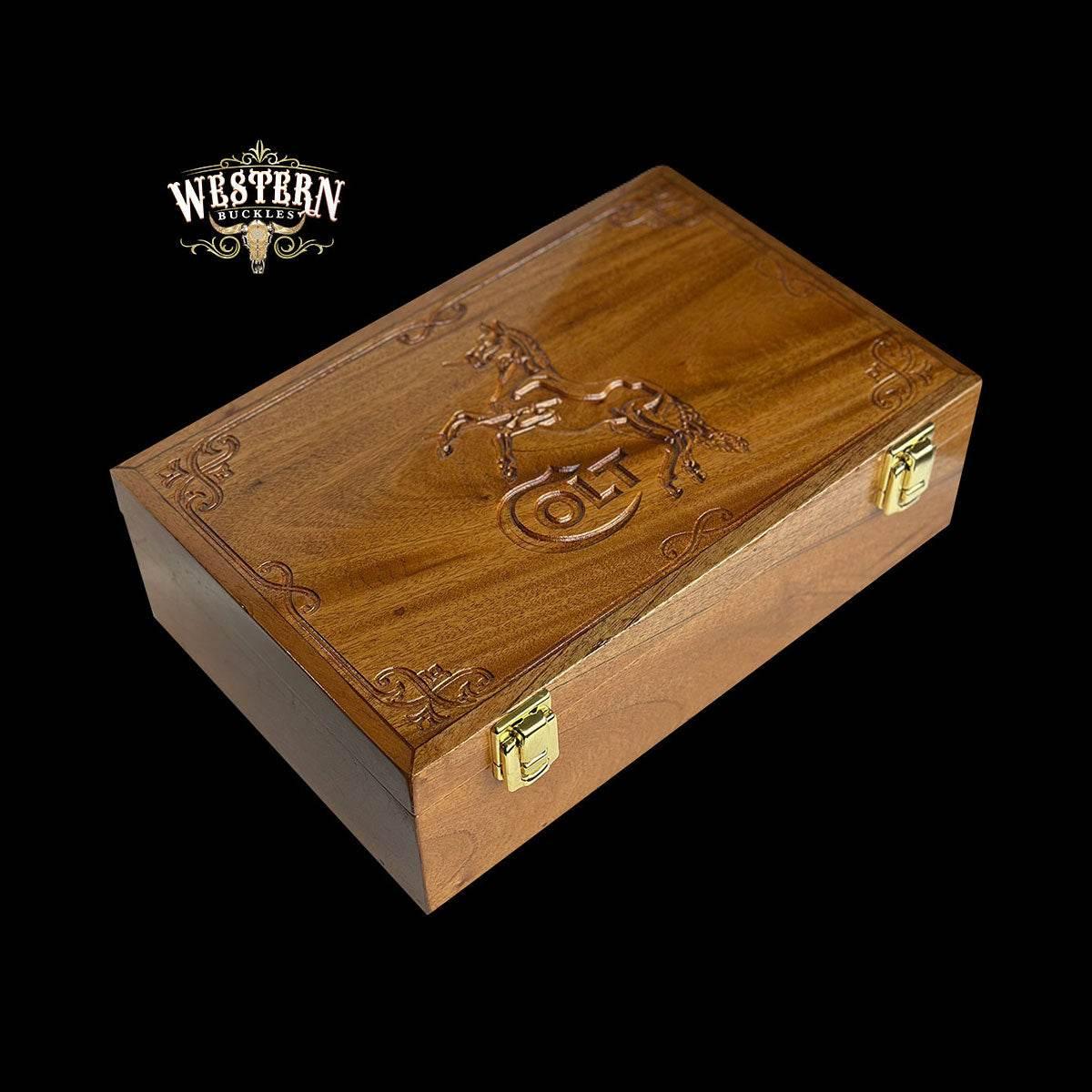 Wooden Box Firearm - Western Buckles