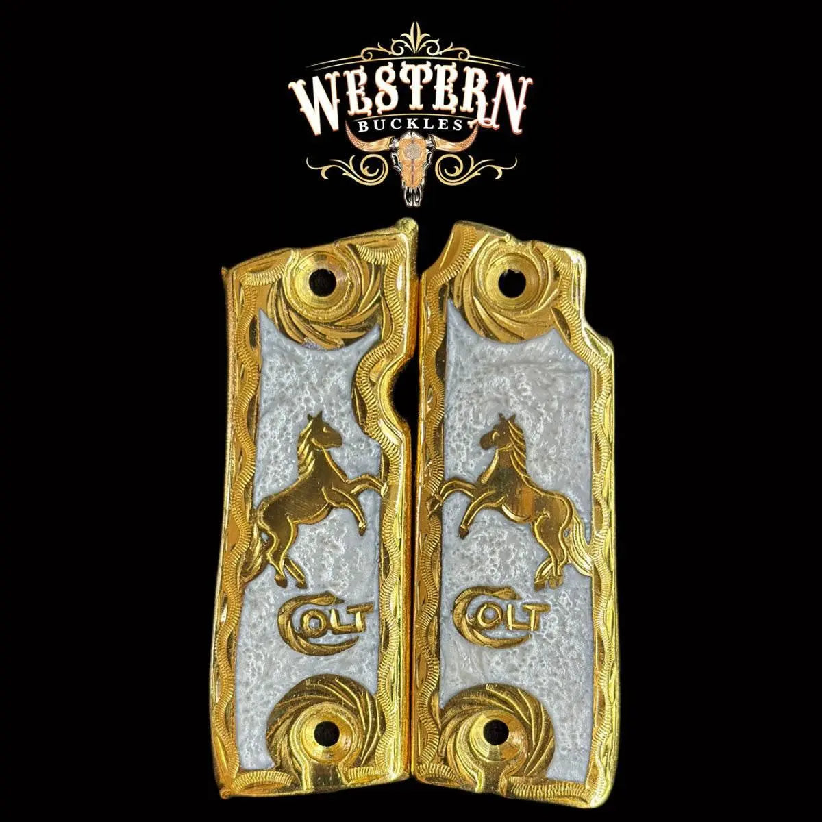 Colt Mustang .𝟯𝟴𝟬 Plus Grips - Western Buckles