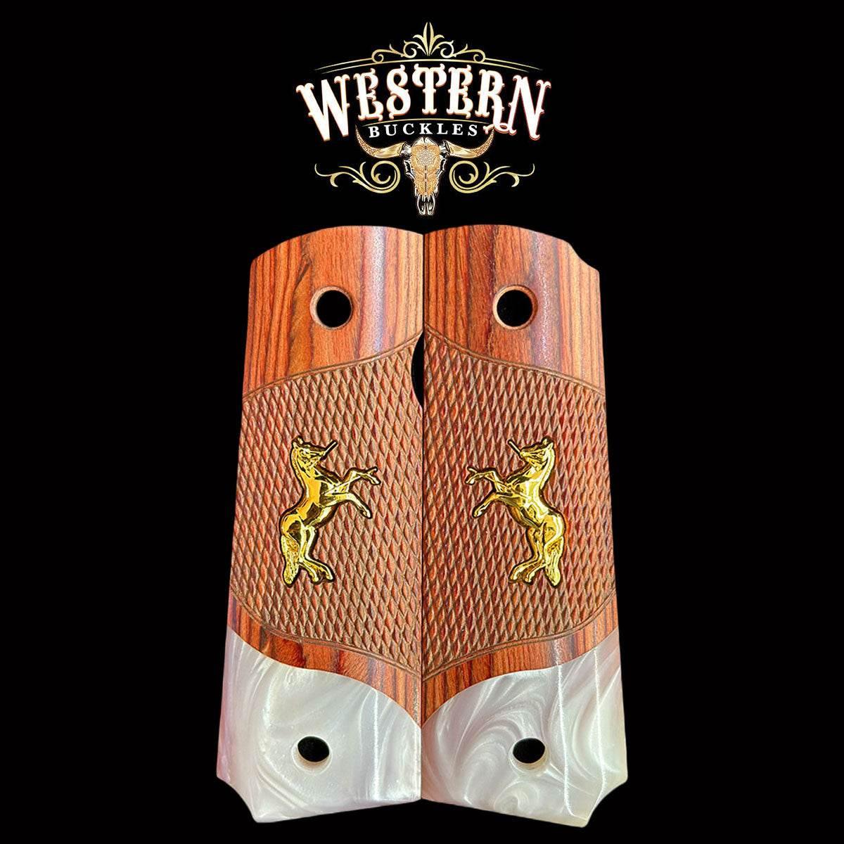 Colt Wood Grips - Western Buckles