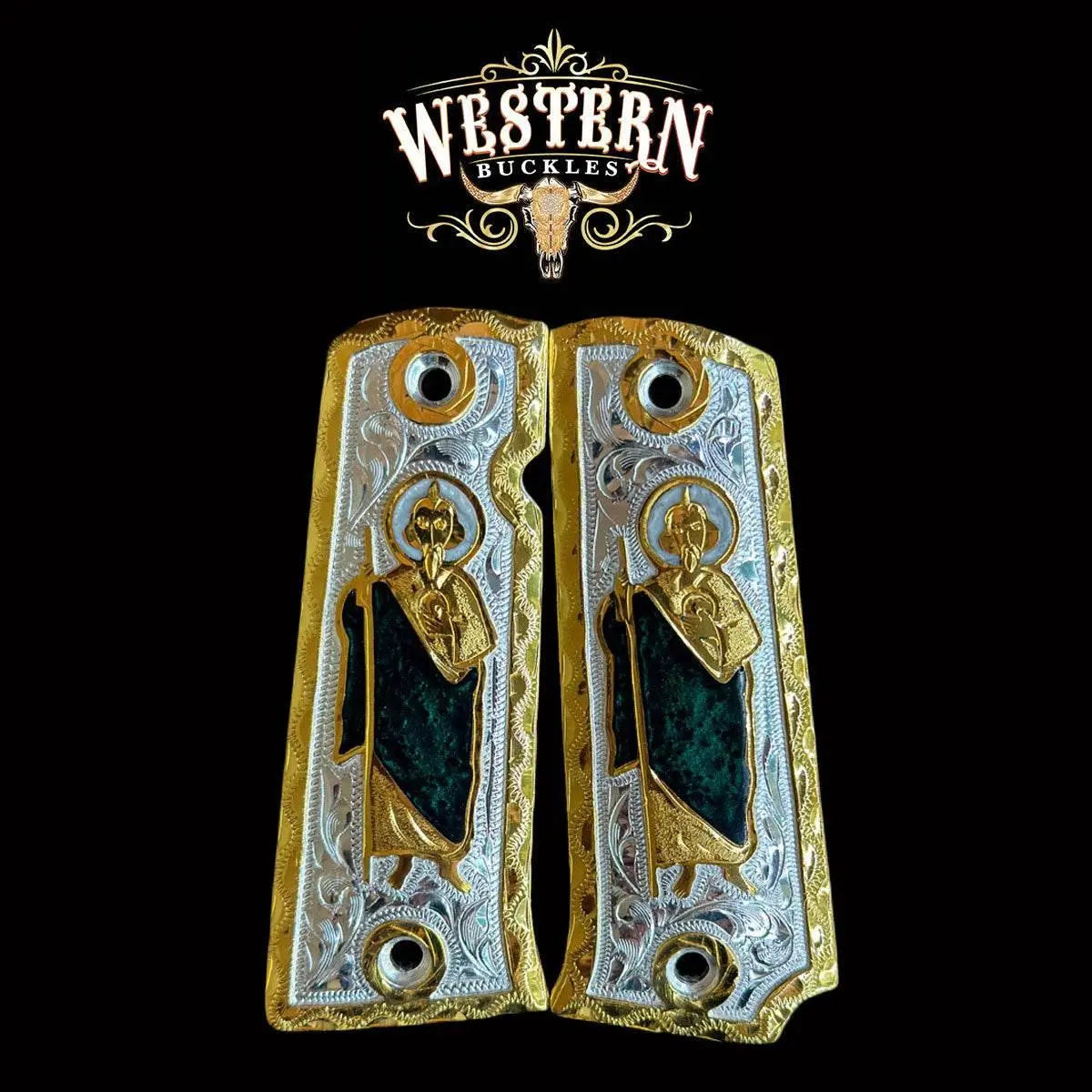 Llama 9mm Grips - Western Buckles