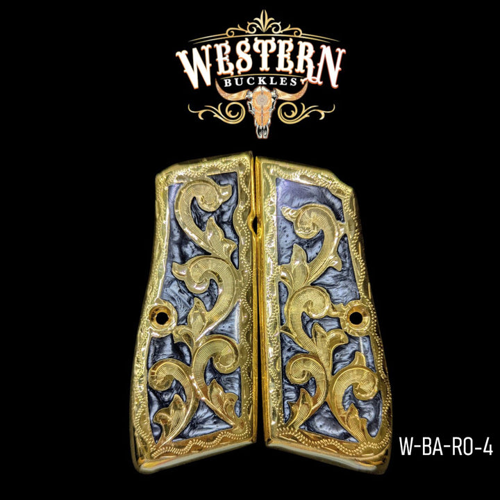 Browning High Power Gray Resin and Gold Plating-The Western Buckles