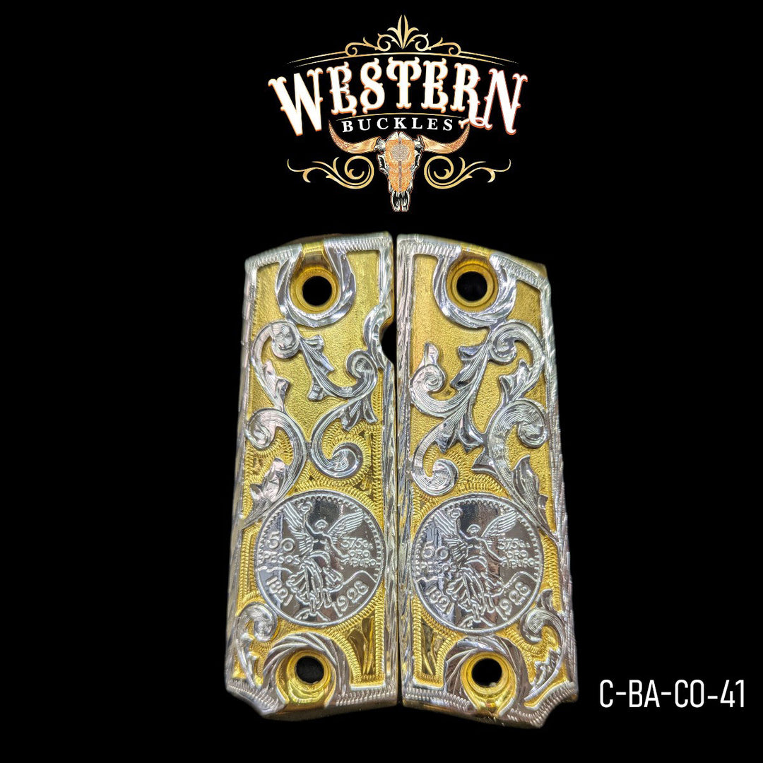 Centenario Custom Grips for Colt 1911 Full-Size — 24K Gold-Plated