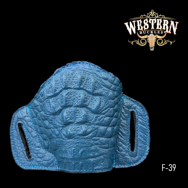 Gun Holster Funda Blue Sintetic Leather