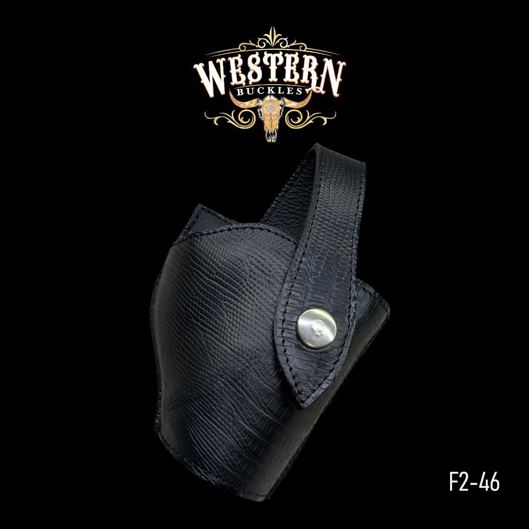 Gun Holster Funda Sintetic Eban Black Leather-The Western Buckles