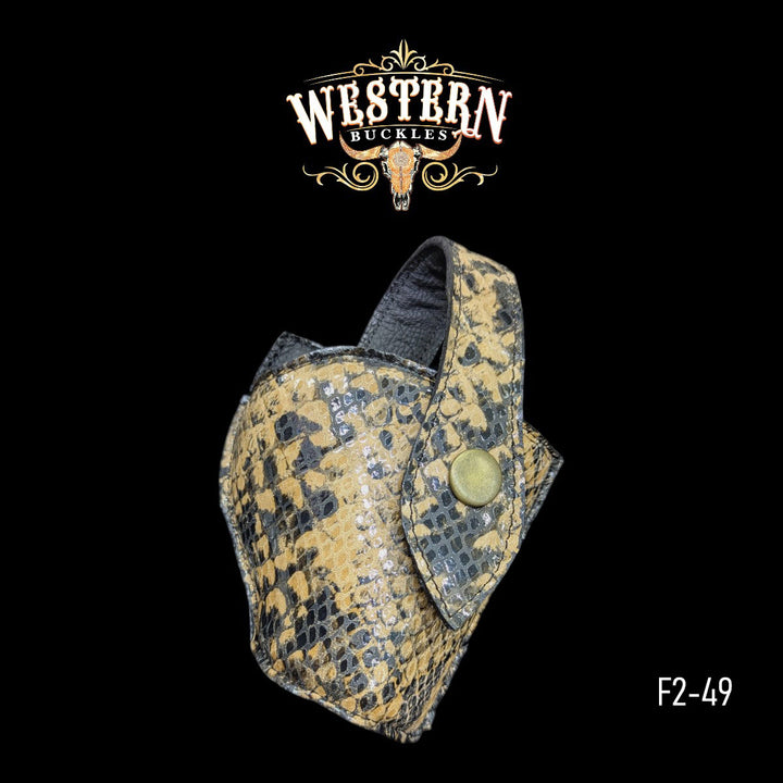 Gun Holster Sintetic Leather Beige Snake-The Western Buckles